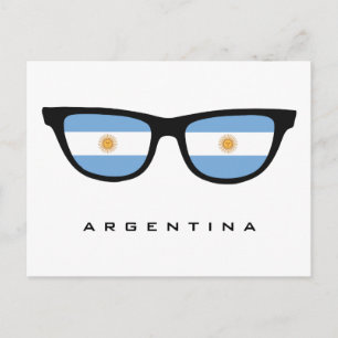 Argentina Shades de texto personalizado e cartão p