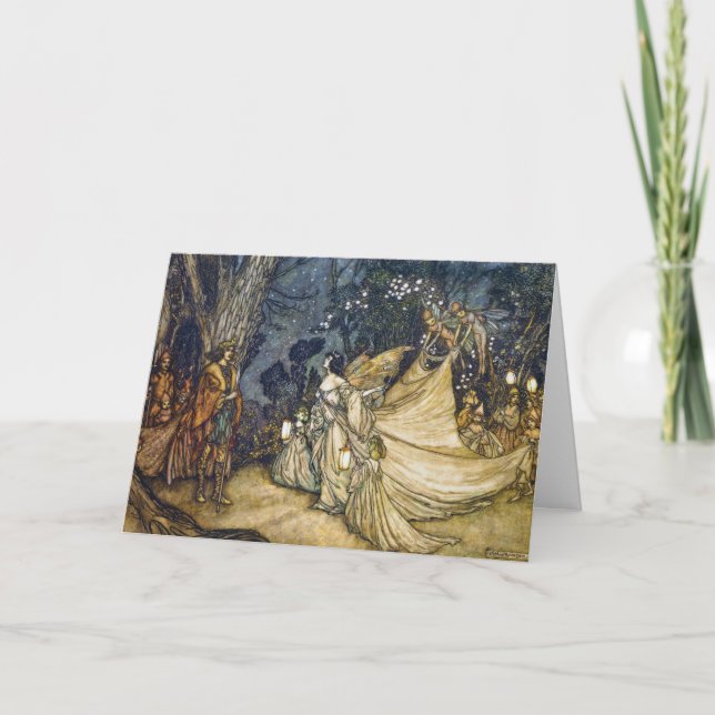 Argumento do Oberon e da Titania — cartão personal (Frente)