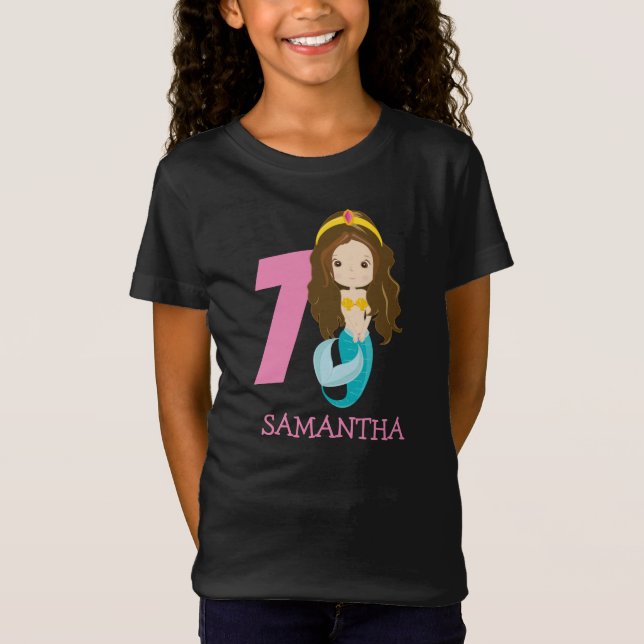 Ariel - Nossa Pequena Camiseta de 7 de aniversário (Frente)