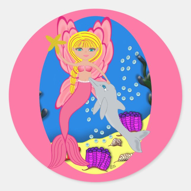 Ariel, o adesivo de envelopes de merfaery (Frente)