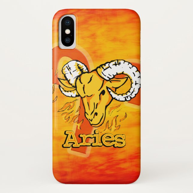 Aries A capas de iphone do sinal de fogo do Ram zo (Verso)