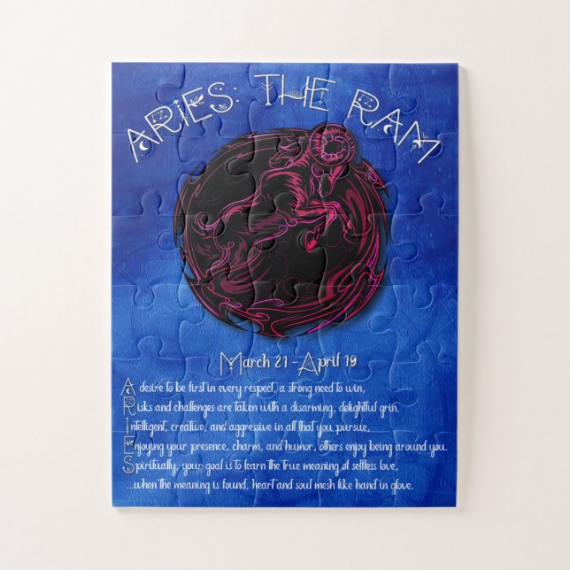 Aries Acrostic Quebra-cabeça (Vertical)