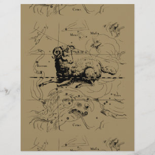 Aries Constelle Map Hevelius 1690