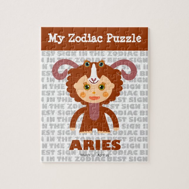 Aries, meu Quebra-cabeça Zodiac (Vertical)