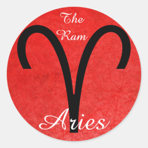 Aries O Adesivo De Astrologia Ram Zodíaco