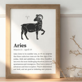 Aries Zodiac - Sinal poster