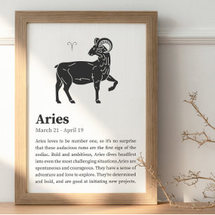 Aries Zodiac - Sinal poster