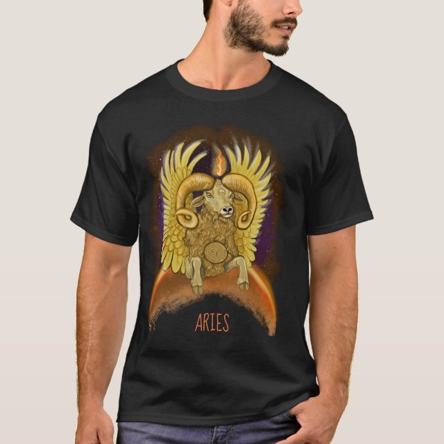 Aries Zodiac - Sinal T-Shirt (Frente)