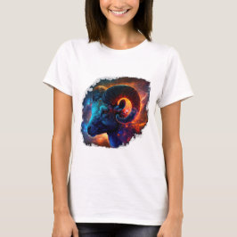 Aries Zodiac Star Sign Woman's Basic T-Shirt