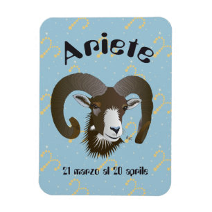Ariete 21 al marzo 20 Premium Flexi íman Aprile