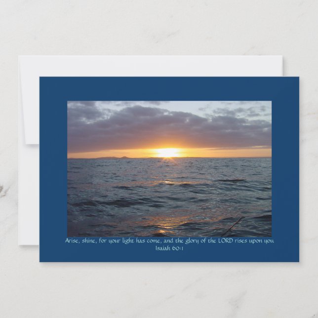 Arise Shine - Isaiah 60:1 (Frente)