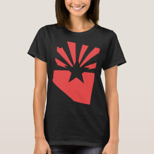 Arizona 48 Sinalizador do Estado Logotipo T-Shirt
