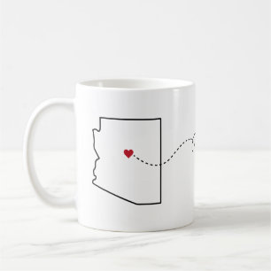 Arizona a Califórnia - caneca de café de