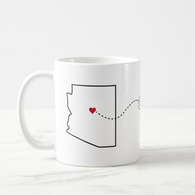 Arizona a Califórnia - caneca de café de (Esquerda)