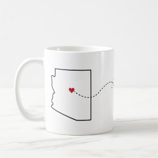 Arizona a Louisiana - caneca de café de