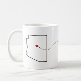 Arizona a Maine - caneca de café de Heart2Heart