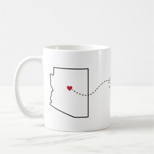 Arizona a Washington - caneca de café de