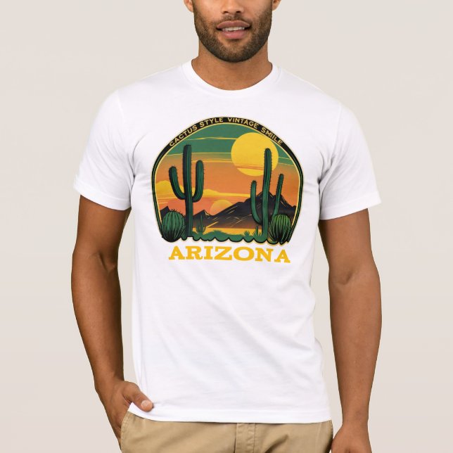 Arizona Adventure T-Shirt | Desert Vibes & Cactus (Frente)