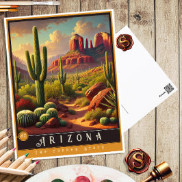 Arizona | Cartão postal de Estado Hiperrealista