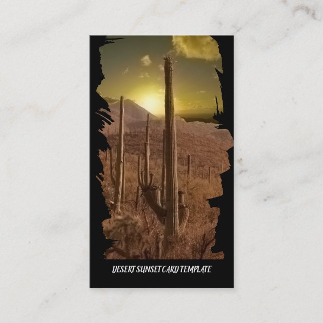 Arizona do sudoeste do deserto Cartão de visita su (Frente)