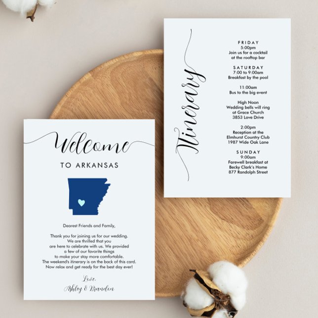 Arkansas Wedding - Carta Itinerária (Criador carregado)