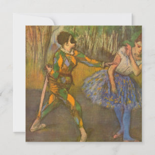 Arlequim e Colombina de Edgar Degas Arte Antigo