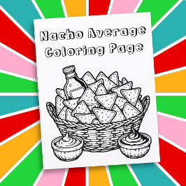 Arma da Página de Coloração de Nachos e Salsa Engr