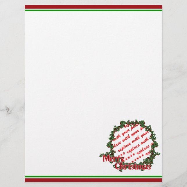 Armação de Foto com Grinalda de Natal (Frente)