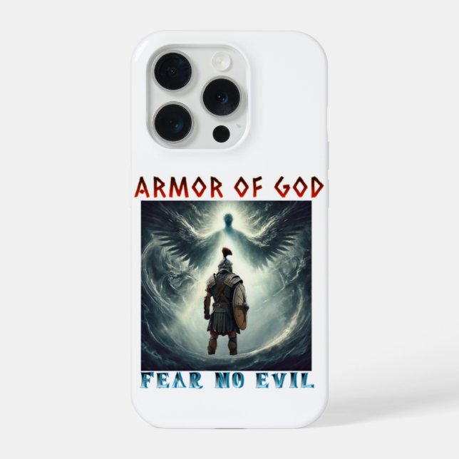 Armadura de Deus - Não tema o mal Capinha de Celul (Verso)