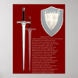 Armadura do poster do grande formato do deus