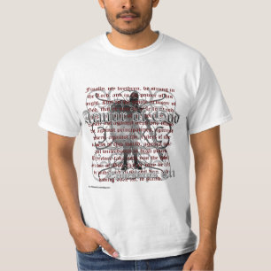Armadura do t-shirt cristão do deus, bíblia cris