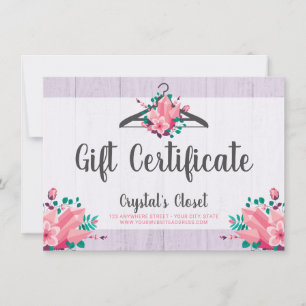 Armário de Roupas Florais Boho de Certificado de P