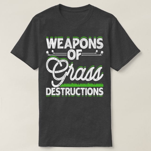 Armas De Destruição De Grama Para Camisa Para Mulh (Frente do Design)