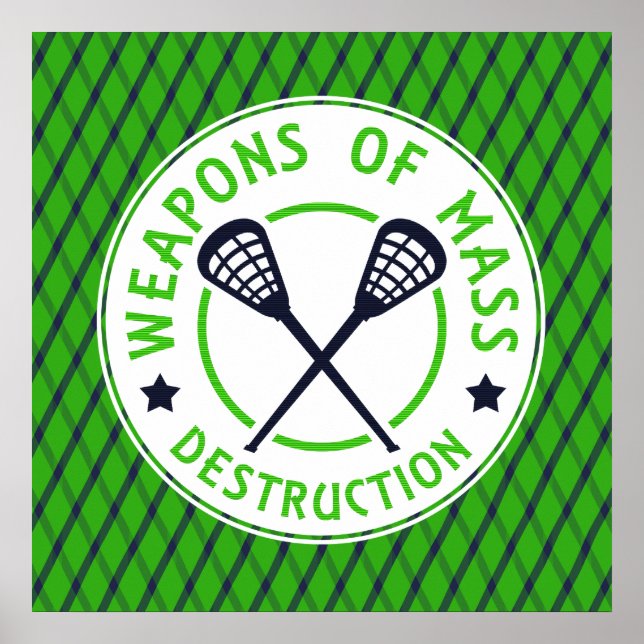 Armas de destruição de Lacrosse Poster (Frente)