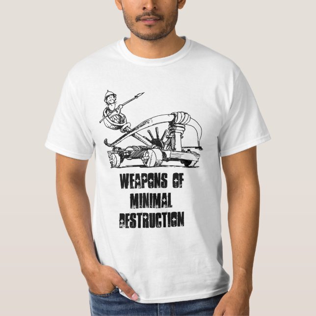 Armas do ~ do t-shirt da CATAPULTA da destruição (Frente)