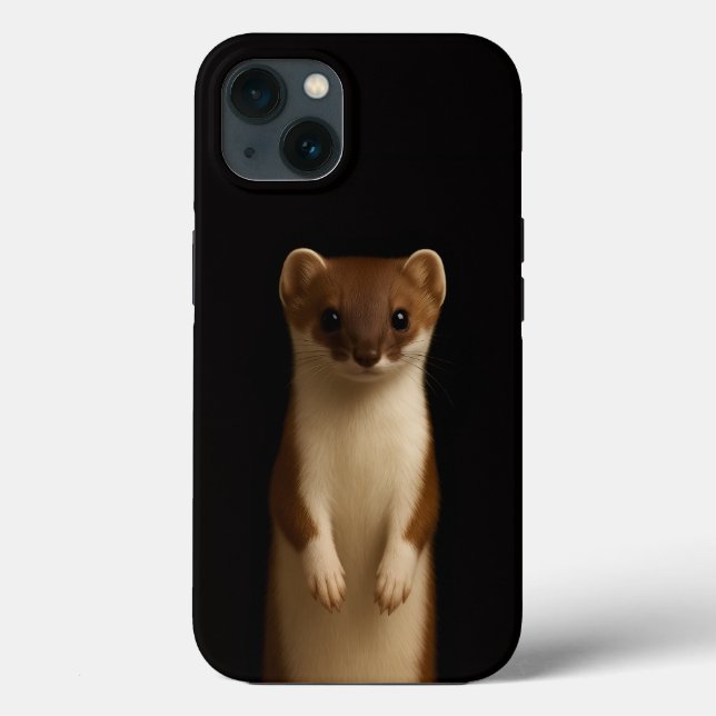 Arminho Elegante iPhone 13 Preto 4 Luxo (Verso)