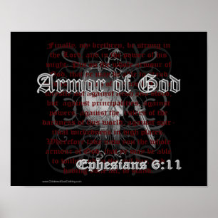 Armor de Deus Ephesianos 6:11 Poster Impressão