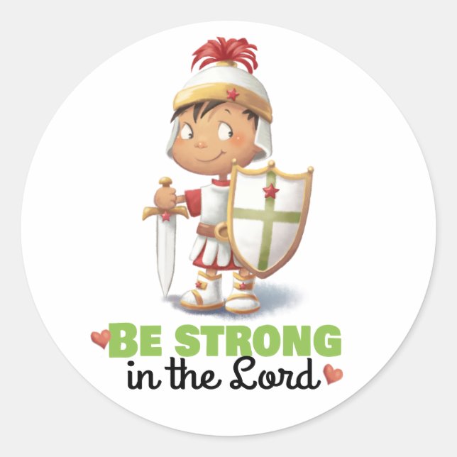 Armor de Deus Seja forte no adesivo do Senhor (Frente)