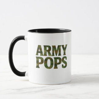 "ARMY POPS" Caneca Camuflada | Pai Militar Avô