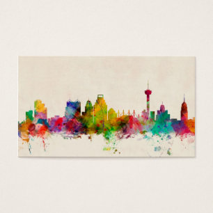 Arquitectura da cidade da skyline de San Antonio