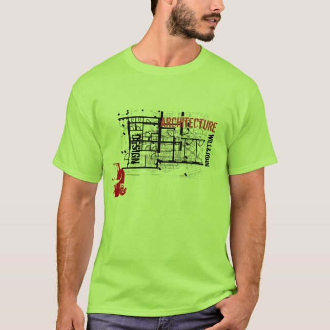 Arquitetura do t-shirt de WJ (Frente)