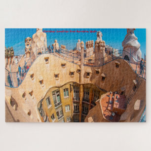 Arquitetura Gaudi Barcelona. Quebra-cabeça de ser