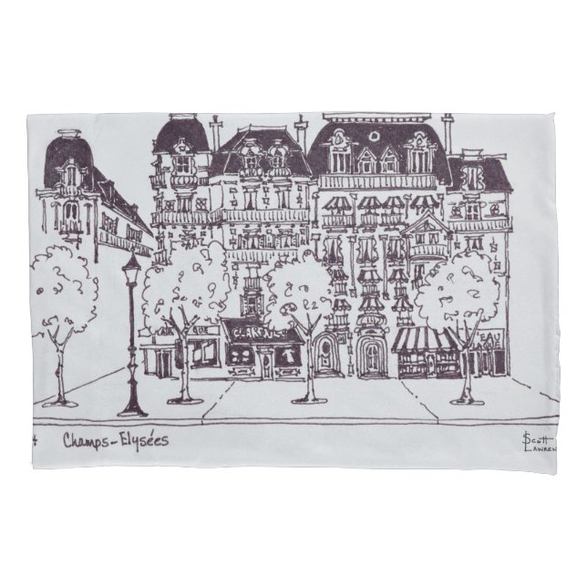 Arquitetura Haussmann | Champs Elysees (Frente-Esquerda)
