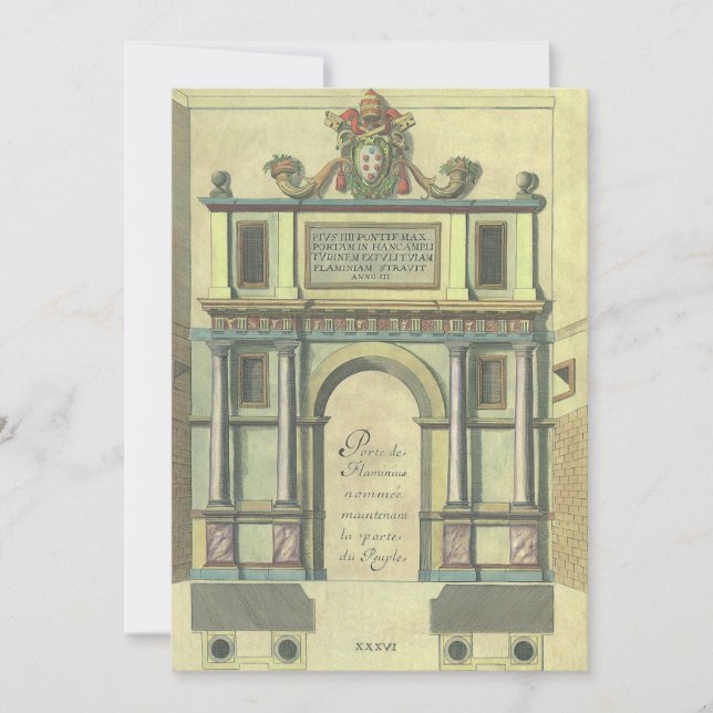 Arquitetura Renascentista de entrada da Igreja Vin (Frente)