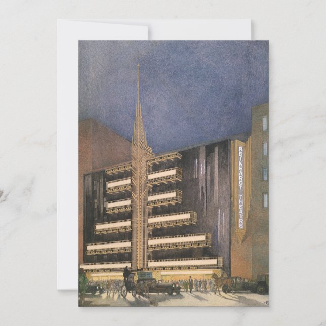 Arquitetura Vintage Art Deco, Edifício em NYC (Frente)