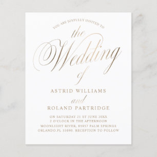 Arranjo Branco e Dourado de Orçamento Clássico