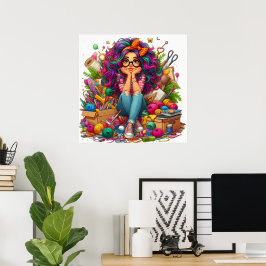 Arranjo Colorido Rainbow Poster