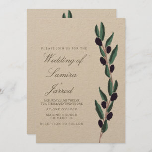 Arranjo de Oliva de Itália Desenho-Mão Kraft