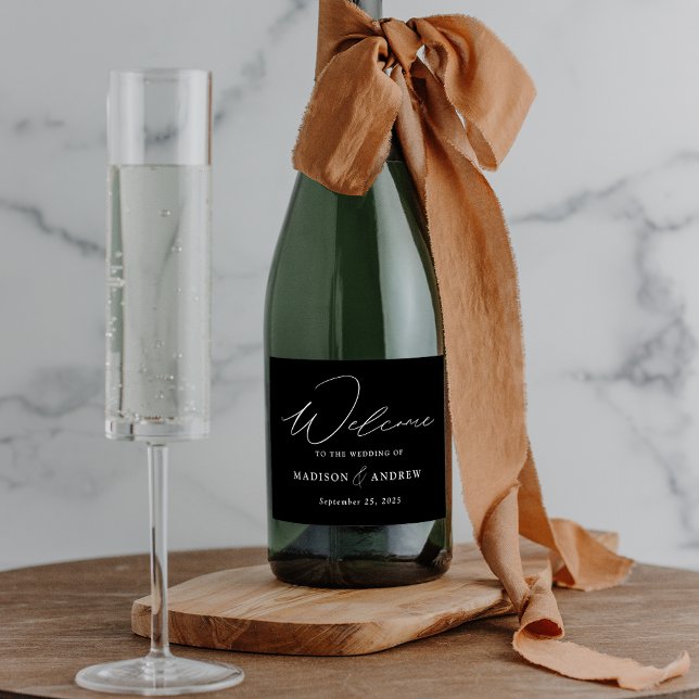 Arranjo Elegante Moderno de Casamento Negro e Bran (Criador carregado)