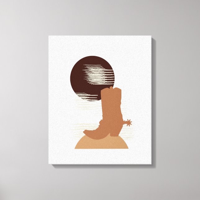 Arranque de Cowboy na Arte da Canvas do Deserto (Frente)